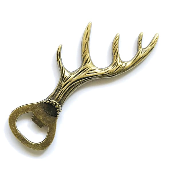 Horn pullonavaaja / metalli pullonavaaja / koristeellinen sinkk