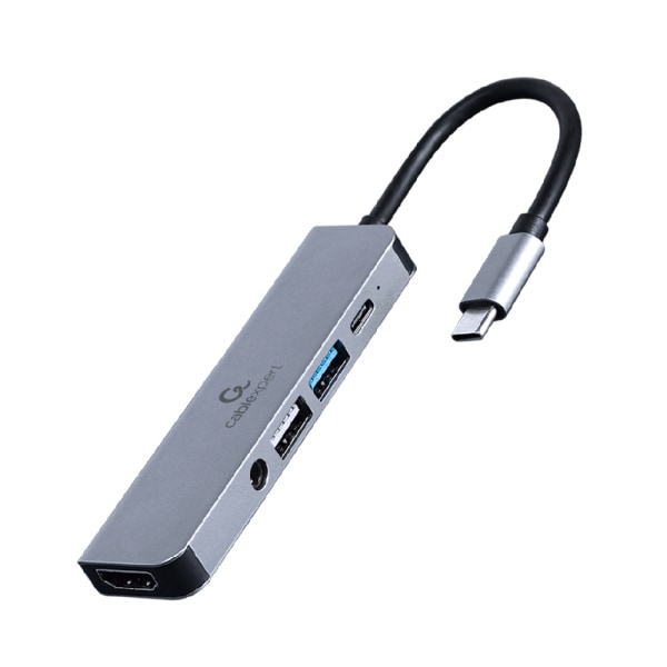 Cablexpert USB-C Dockningsstation 5-i-1 med 2xUSB, HDMI, PD, 3.