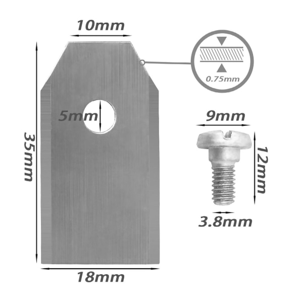 Gräsklipparknivar 45-pack knivblad till Husqvarna Automower /