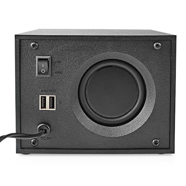 Gaminghögtalare med subwoofer och RGB-belysning