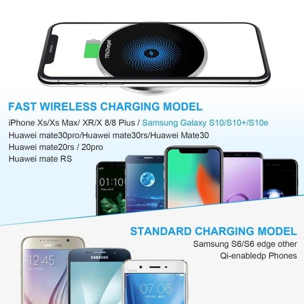 Ultra-tynd, trådløs lader for mobilen