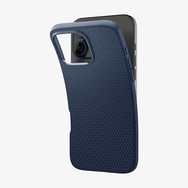 Spigen Liquid Air-bagskærm til iPhone 16 Pro - Blå