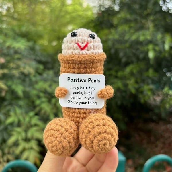 Strikket positiv penis