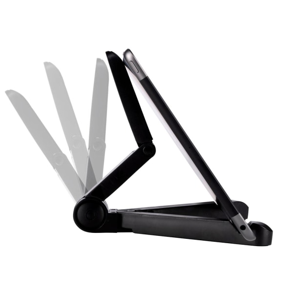 Grundig tabletholder - sammenklappelig model med justerbar vink