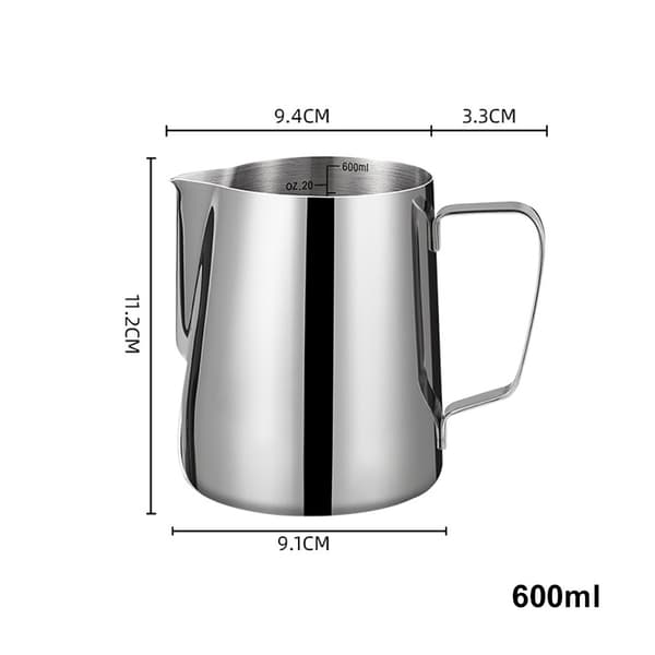 Mælkekande i rustfrit stål 350 ml / mælkeskummekande / baristak