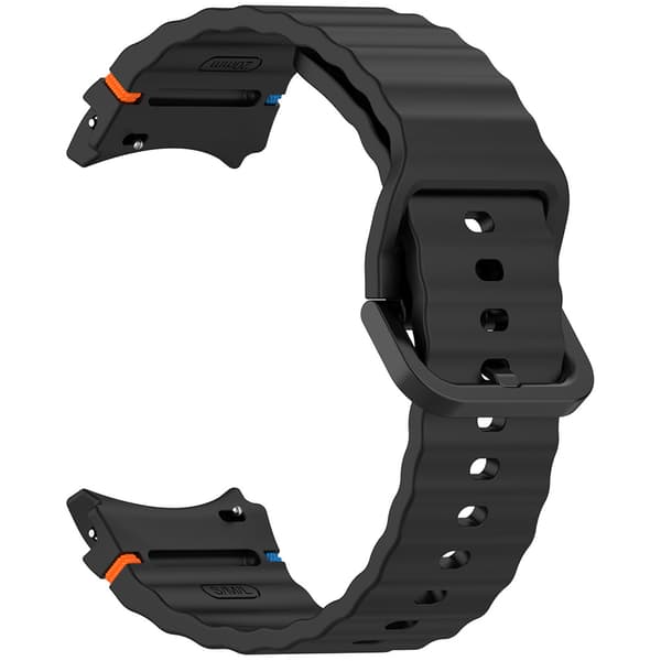 Silikoniranneke Samsung Watch 7:lle - Musta