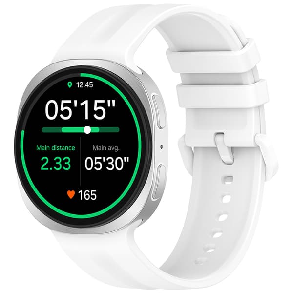 Silikoninen rannekoru Samsung Galaxy Watch9:lle – Valkoinen, ko
