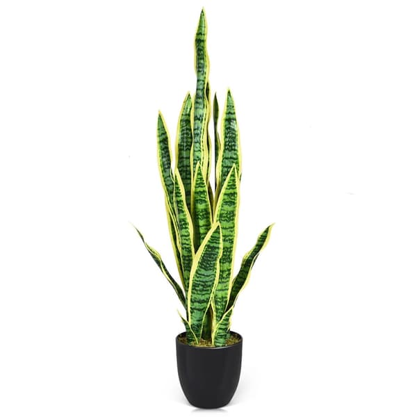 Konstgjord ormväxt 90 cm / konstgjord sansevieria / konstväxt i