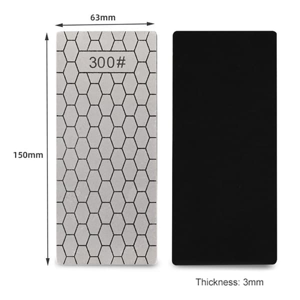 Diamantbrynstål 300# / diamantbrynsten 150 x 63 mm / slipsten m