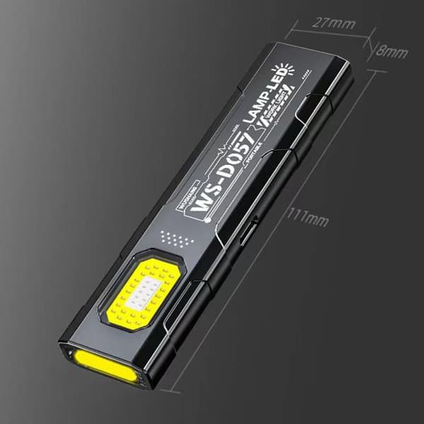 LED COB -työvalo, jossa on kiinnike ja Magnet / Ladattava tasku