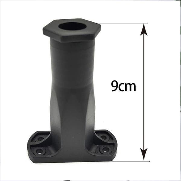 Justerbare møbelben i plast 9–16 cm 10-pak / sorte støtteben /