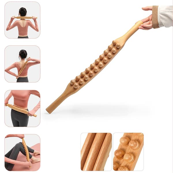 Gua Sha Massagepinne i trä 58cm