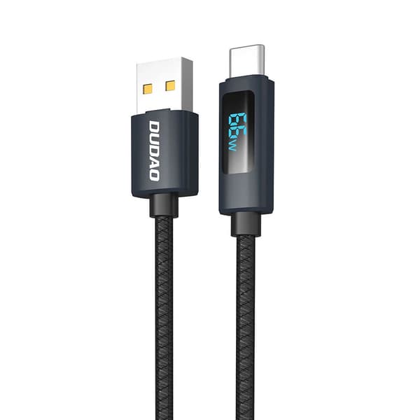 Dudao snabbladdningskabel 66W med LED-display – USB-A till USB-