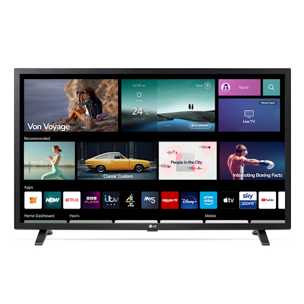 LG 32LQ630B6LA 32" HD-älytelevisio, jossa on α5 Gen5 AI -suorit