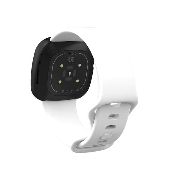 Silikoniranneke Fitbit Versa 3 Valkoinen - Small