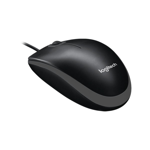 Logitech B100 optisk mus - sort