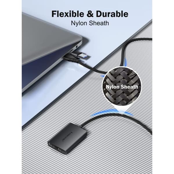 USB- og USB-C-til-HDMI-adapter HD10 / HDMI-konverter / Skærmada
