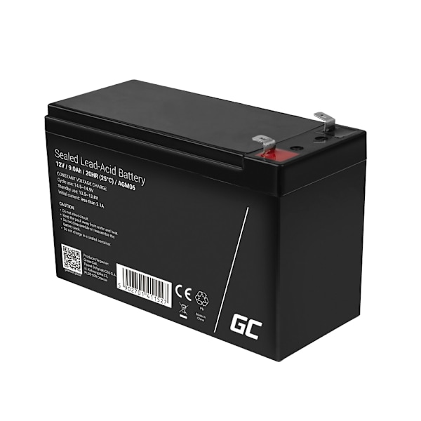 Green Cell AGM Batteri 12V 9Ah