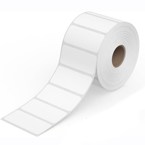 Etiketrulle til termoprinter 20 x 50 mm - 2500 etiketter pr. ru