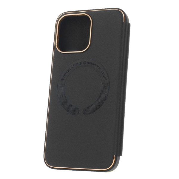 Flip kotelo QI-toiminnolla mallille iPhone 11 Pro Max - Musta