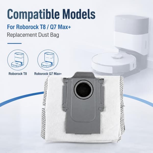 Støvpose med aktivt kul til Roborock Q7 Max+/T8 Plus robotstøvs