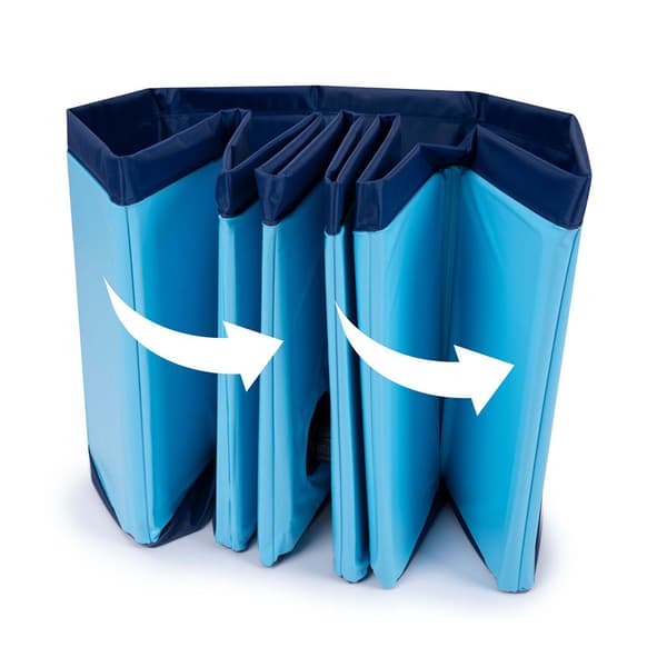 Hundpool med ventil 80 x 30 cm / vikbar hundpool / badpool / hu