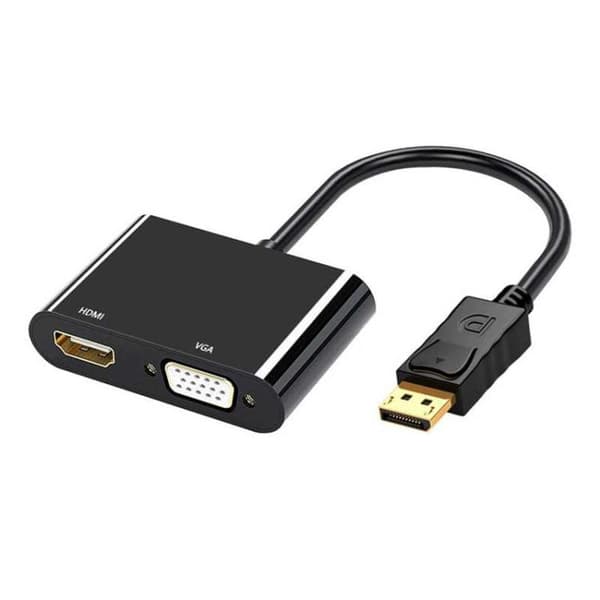 DisplayPort til HDMI- og VGA-adapter 4K / 1080p