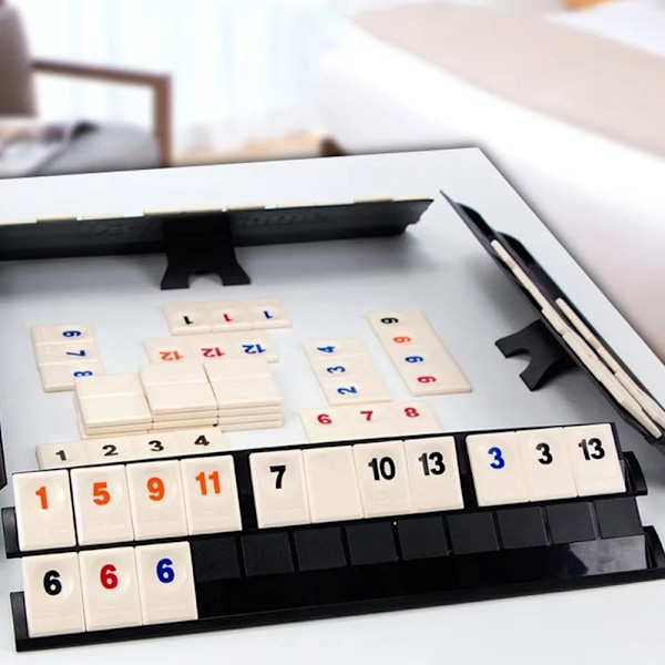Mahjongspel i kompakt format, komplett set för traditionellt ki