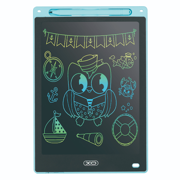 XO 16" LCD-tablet med skærmlås og sletteknap - Blå