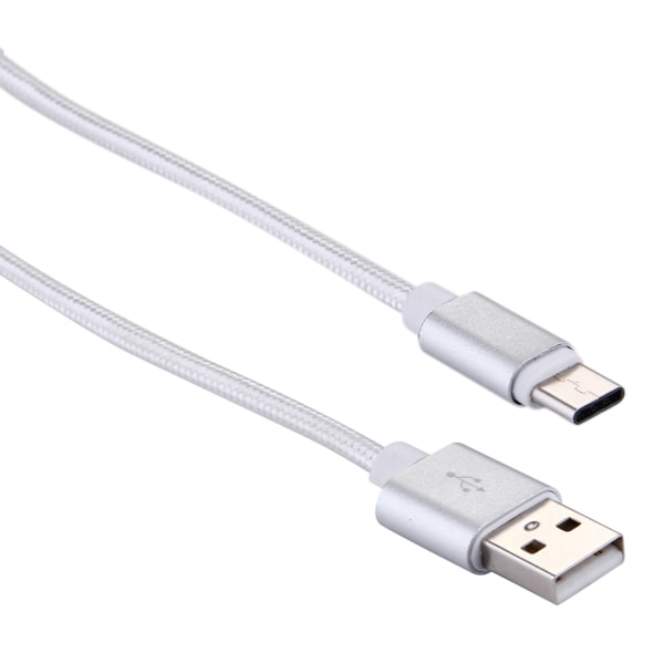 Kort USB-kabel 3.1 Typ-C  i kraftigt nylontyg