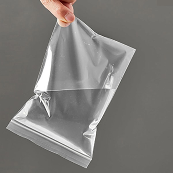 Megastora förslutningsbara zip-påsar i PE-plast 60x40cm - 100-p