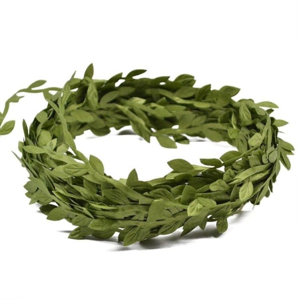 2-Pack Blomstergirlang gröna löv 2x10m