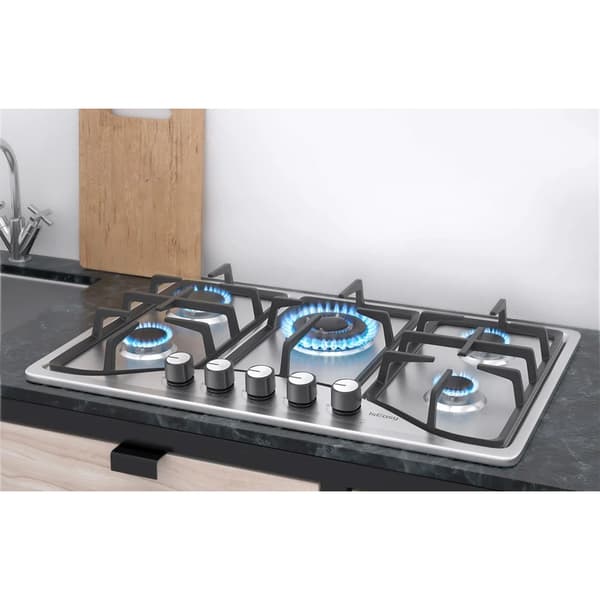 IsEasy MGBS-765 gaskogeplade 76×50 cm / kogeplade med 5 brænder