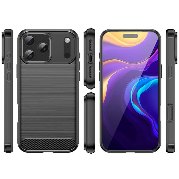 Musta takakuori iPhone 17 Pro -malliin