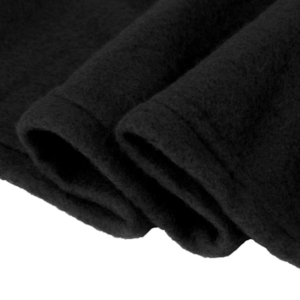 Tæppe med ærmer i højkvalitetsfleece - Sort