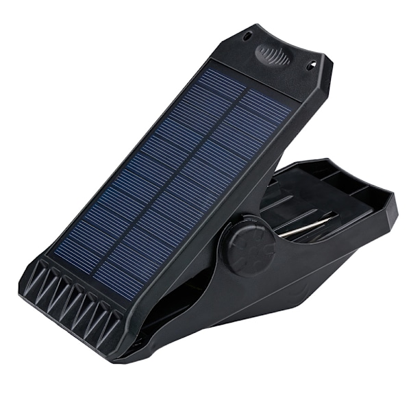 LED-lys med klemme og solcelleopladning