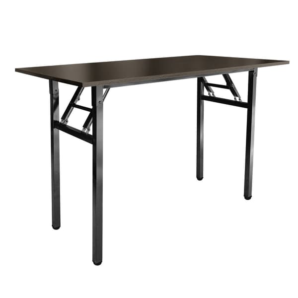 Sammenklappeligt skrivebord 120x60x75cm - Sort Valnød