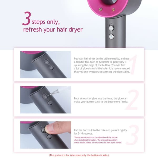 Reserveknapper til Dyson HD01 / HD02 / HD03 / HD04