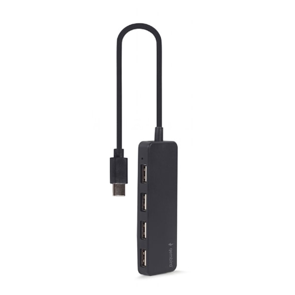 4-porttinen USB 2.0 -hubi USB-C-liitännällä – yhteensopiva OTG-