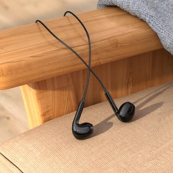 Borofone BM100 In-Ear Headset med 3,5 mm 1,2 m - Sort