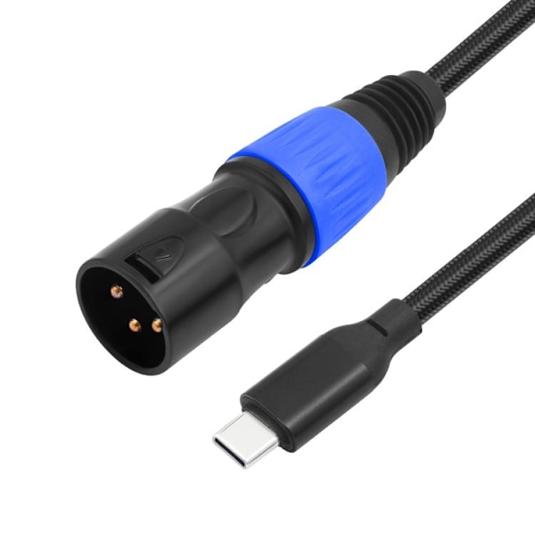 Lydkabel USB-C han til XLR han 2m med 24Bit/96KHz DAC
