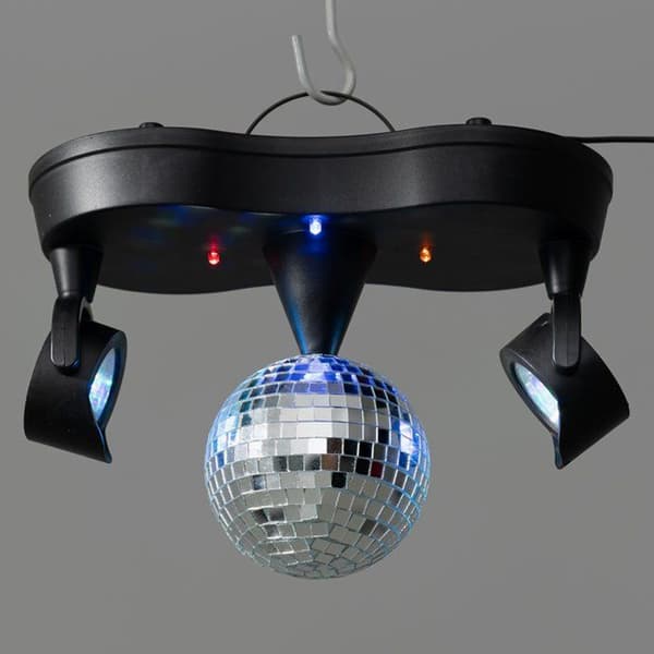Diskokula med LED-ljus / Spegelkula med två LED-lampor / Discol