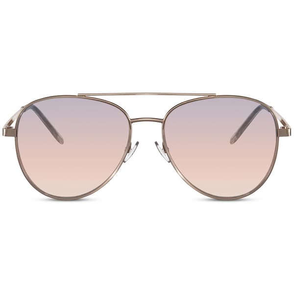 Aviator Solbriller - Guld med lilla linse