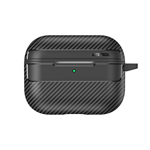 Fodral med karbinhake till AirPods 4 - Svart