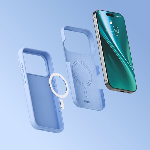 Etteri MagSafe-suojakotelo iPhone 17/18 Pro Max - Vaaleansinine