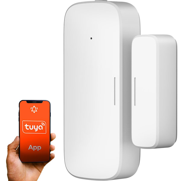 Magnetisk dør- og vinduessensor med Zigbee og push-meddelelser