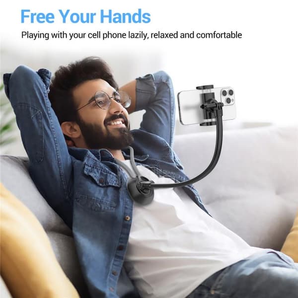 Nakkeholder til mobiltelefon med justerbart og ergonomisk design