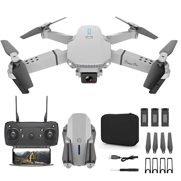 E88 Pro Drone - FPV-kamera ja 15 minuutin lento