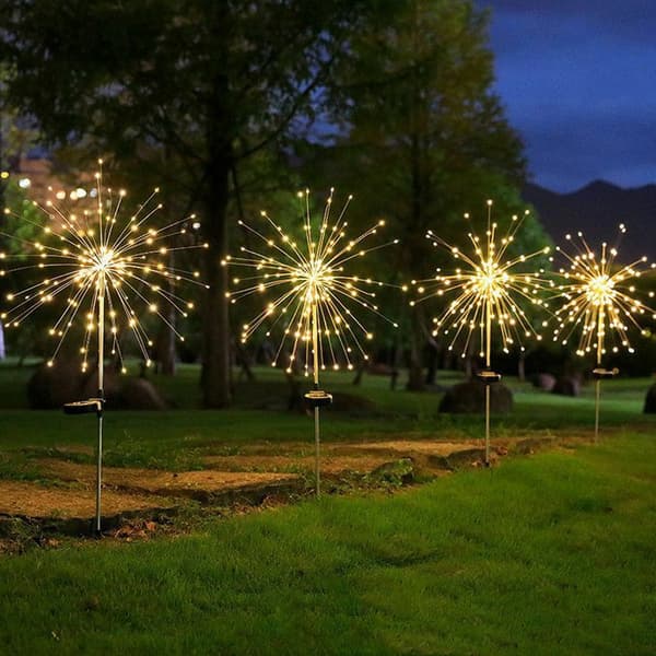 Forever LED-solcellelys Fyrværkeri 3000K - Blå