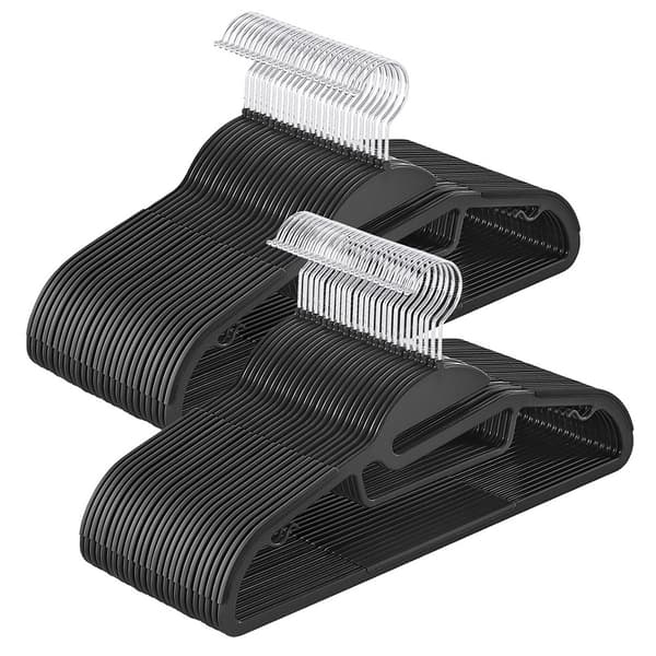 Muoviset ripustimet 50-pack - Musta